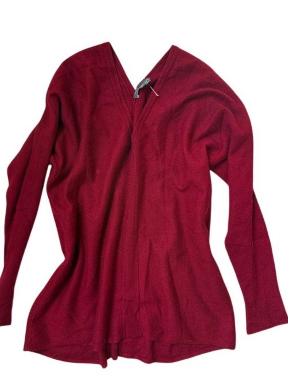 Vince - XS - cashmere V-Neck Sweater - wine red